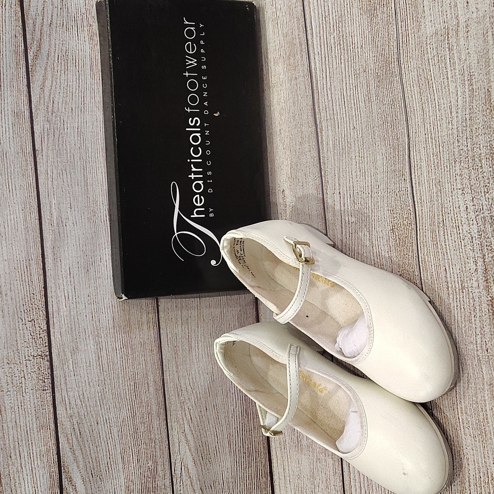 Theatrical Dance White Tap Shoes